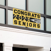 Lacrosse Senior Night Gold Banner (Äußeres Gebäude)