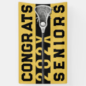Lacrosse Senior Night Gold Banner (Vertikal)