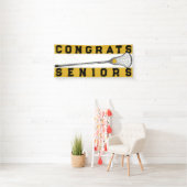 Lacrosse Senior Night Gold Banner (Insitu)