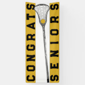 Lacrosse Senior Night Gold Banner (Vertikal)