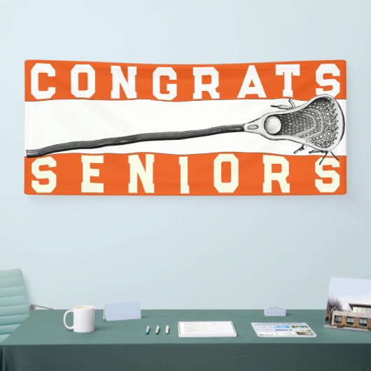 Lacrosse Senior Night Orange Banner (Messe)