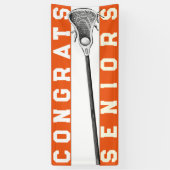 Lacrosse Senior Night Orange Banner (Vertikal)