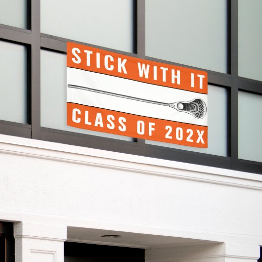 Lacrosse Senior Night Orange Banner (Äußeres Gebäude)