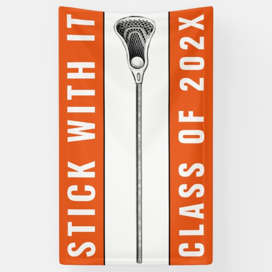 Lacrosse Senior Night Orange Banner (Vertikal)
