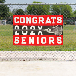 Lacrosse Senior Night Red Banner