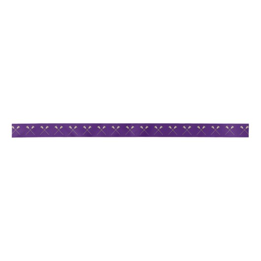 Lacrosse Senior Night Satinband (Vorderseite)