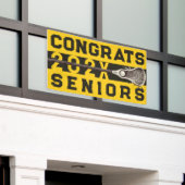 Lacrosse Senior Night Yellow Banner (Äußeres Gebäude)