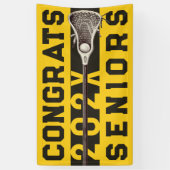 Lacrosse Senior Night Yellow Banner (Vertikal)