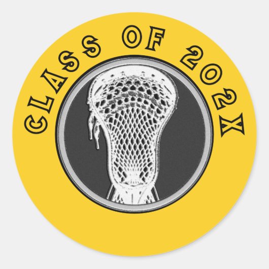 Lacrosse Seniors Classic Round Sticker (Vorderseite)