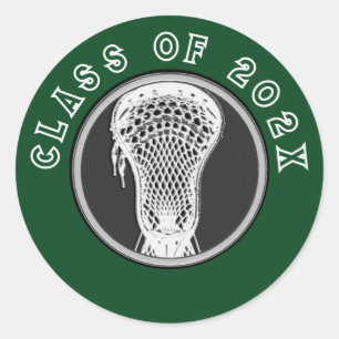 Lacrosse Seniors Classic Round Sticker