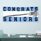 Lacrosse Seniors Light Blue Banner (Messe)
