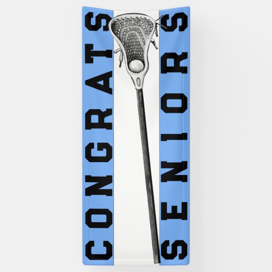 Lacrosse Seniors Light Blue Banner (Vertikal)