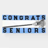 Lacrosse Seniors Light Blue Banner (Horizontal)
