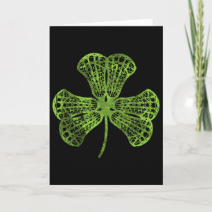 Lacrosse Shamrock Klee St Patricks Day Spieler Co Karte