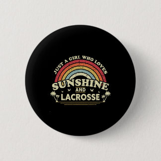 Lacrosse Shirt. Ein Mädchen, das Sonnenschein und  Button