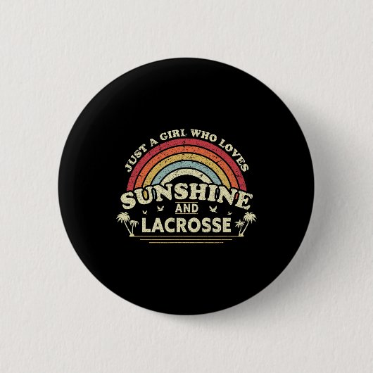 Lacrosse Shirt. Ein Mädchen, das Sonnenschein und Button (Vorderseite)
