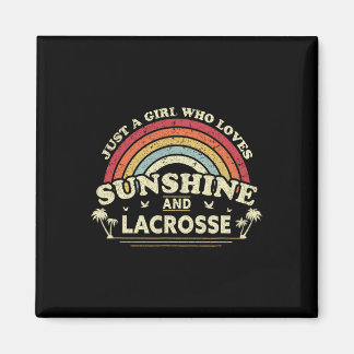 Lacrosse Shirt. Ein Mädchen, das Sonnenschein und  Magnet