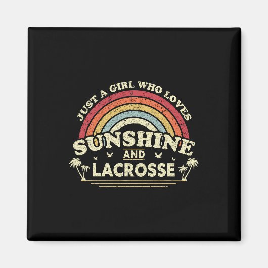 Lacrosse Shirt. Ein Mädchen, das Sonnenschein und Magnet (Vorne)