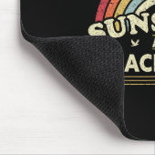 Lacrosse Shirt. Ein Mädchen, das Sonnenschein und Mousepad (Ecke)