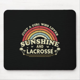 Lacrosse Shirt. Ein Mädchen, das Sonnenschein und Mousepad
