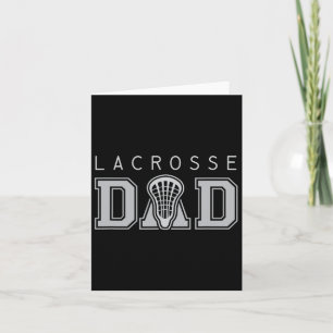 Lacrosse Shirt für den Vater Lax Stick Kopf Vatert Karte