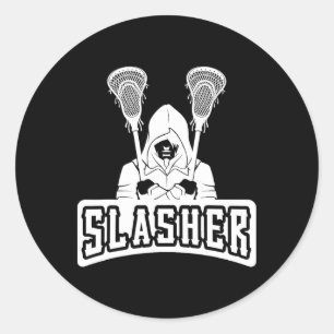 Lacrosse-Shirt für Lacrosse Player Runder Aufkleber