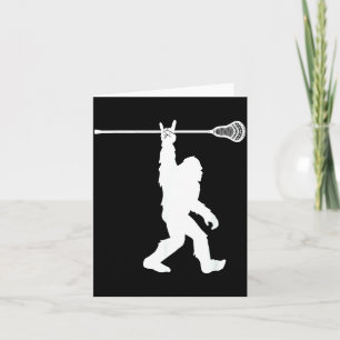 Lacrosse-Shirt Vintage Lax Bigfoot Sasquatch Jugen Karte