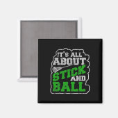Lacrosse Shirts Der Lakestaster-Player Magnet (Vorderseite/Rückseite)