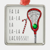 Lacrosse Silbernes Ornament (Vorne)