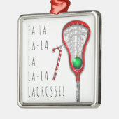 Lacrosse Silbernes Ornament (Links)