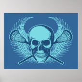 Lacrosse Skull Poster (Vorne)