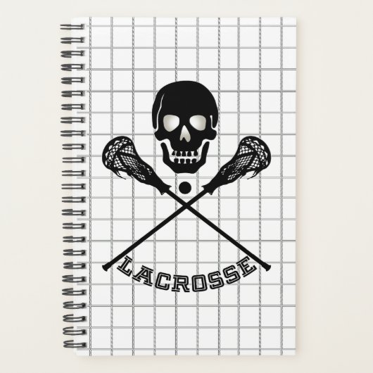 Lacrosse Skull und Sticks Mesh Planer (Vorderseite)