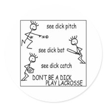 Lacrosse Smack SeeDick-Aufkleber