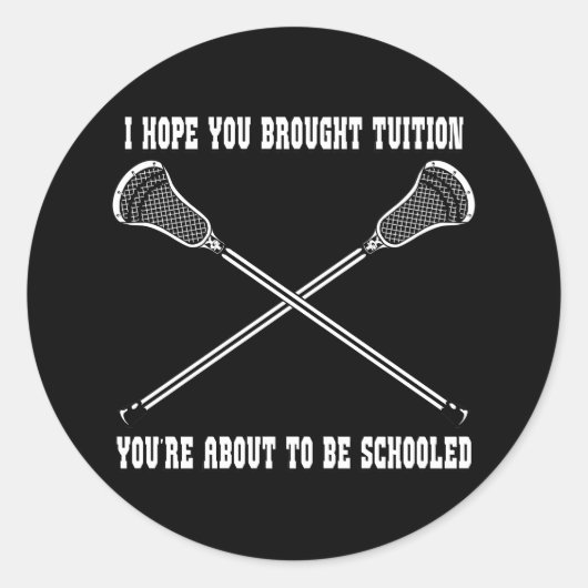 Lacrosse Smack Tuition Aufkleber (Vorderseite)