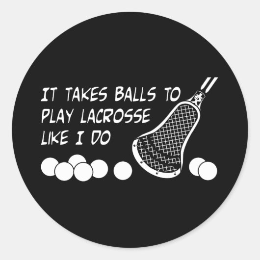 Lacrosse Spaß BallsIDo Aufkleber (Vorderseite)