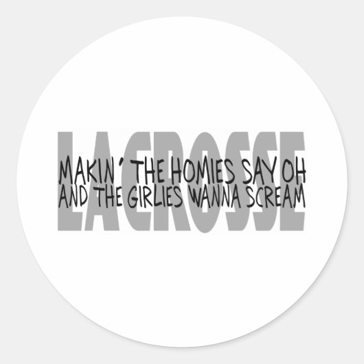 Lacrosse Spaß Homies Sticker (Vorderseite)
