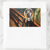 Lacrosse Spaß Rechteckiger Aufkleber (Tasche)