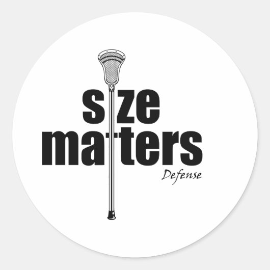 Lacrosse Spaß SizeD Aufkleber (Vorderseite)