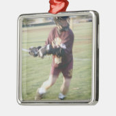 Lacrosse-Spieler 2 Ornament Aus Metall (Links)