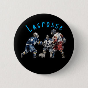 Lacrosse-Spieler  Button