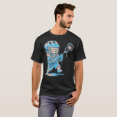 Lacrosse-Spieler-Drip-Eiscreme-Drip T-Shirt (Vorne ganz)