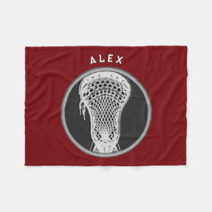 Lacrosse-Spieler-Fleece-Decke Fleecedecke