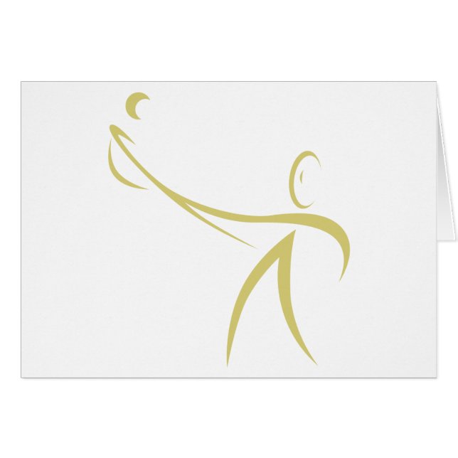 Lacrosse-Spieler-Ikone (Vorderseite (Horizontal))