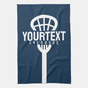 Lacrosse-Spieler INDIVIDUELLER TEXT Team Mesh Spor Geschirrtuch