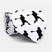 Lacrosse-Spieler-Krawatte Krawatte (Gerollt)