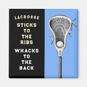 Lacrosse-Spieler Lustig Magnet