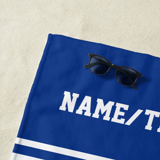 Lacrosse-Spieler-Name oder Team-Name Ihre Strandtuch (Beispiel)