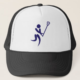 Lacrosse-Spieler-Piktogramme des olympischen Truckerkappe