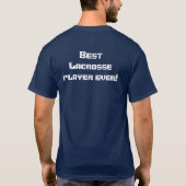 Lacrosse-Spieler-T - Shirt kundengerecht (Rückseite)