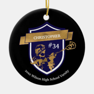 Lacrosse-Spieler-Team # Sport-Preis Keramik Ornament